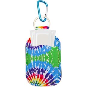 1 Pcs Blue Colored Pattern First Aid Bandage Holder Keychain - Convenient Carry-on Container with First Aid Accessory for Band Aid, Bandage Case Keeper, Aids Holder - First Aid Accessory