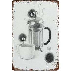 Nichpedr القهوة والشاي العفاريت الإفطار زاوية السخام العفريت الصحافة الفرنسية الرجعية الحنين معدن الألومنيوم علامة الجدار اقتباس غرفة المعيشة الحمام صالة الألعاب الرياضية هدية للأصدقاء سيدة الأسرة 8x12 بوصة in Kuwait