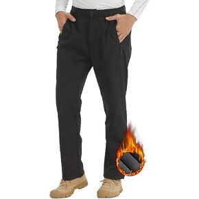 YUSHOW رجل الثلوج بناطيل تزلج مقاوم للماء صوف مبطن معزول يندبروف الشتاء سوفتشيل السراويل للرجال الصيد التنزه المشي in Kuwait