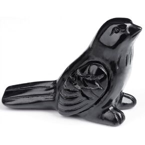 2.2 inch Obsidian Bird Crystal figurines,Hand Carved Healing Crystal black Bird decor statue, Perfect for Meditation Rooms and Yoga Spaces,Bird Sculpture Gift Idea for Birthdays and Special Occasions