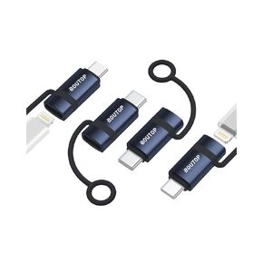 [MFi Certified] Lightning to USB C Adapter, Support 65W PD Fast Charging Compatible with iPhone 15 Series, with Anti-Lost Holder -2 Pack