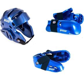 Lightning BLUE Karate Sparring Gear Package Deal - Child Medium