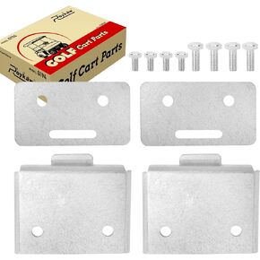 Roykaw Golf Cart Seat Hinge Set Seat Bottom Hinge Plate Replacement Compatible with Yamaha G29 Gas and Electric Model, 2 Sets (includes Male & Female Plates), OEM# JW1-K8427-00, JW1-K8426-00