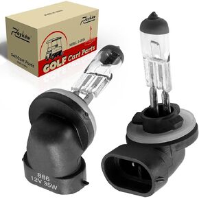 Roykaw Golf Cart Halogen Headlight Bulb for Club Car DS & Precedent and EZGO 12V/35 Watt Replaces OEM # 101988101, 74004G01