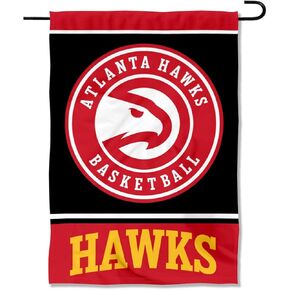 WinCraft Atlanta Hawks Black Double Sided Garden Flag