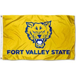 College Flags & Banners Co. Fort Valley State Wildcats Gold Flag