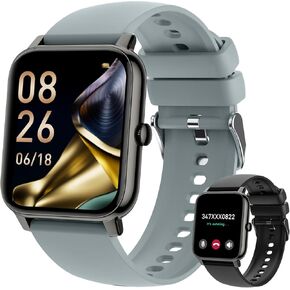Smart Watch for Women Fitness Tracker: Gold Smart Watches for Women Digital Mens Watches Make/Answer Call Waterproof Running Smartwatch Android Phone iPhone Samsung Compatible Heart Rate Monitor
