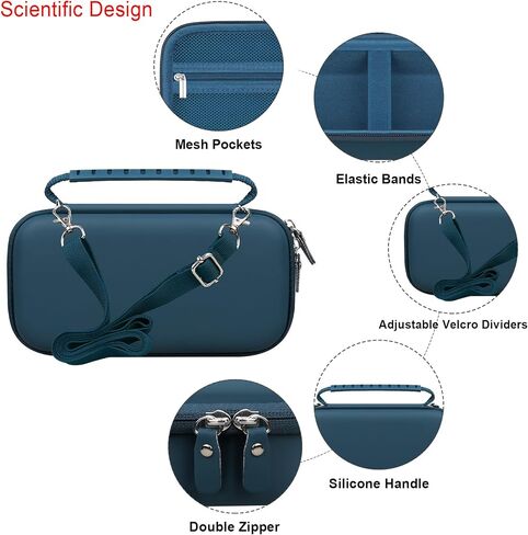 Carrying Case for Bose SoundLink Flex Bluetooth Portable Speaker, Outdoor Travel Wireless Waterproof Speaker Bag Storage Holder, Mesh Pocket for USB Cable Charger, Green with shoulder strap in Saudi Arabia