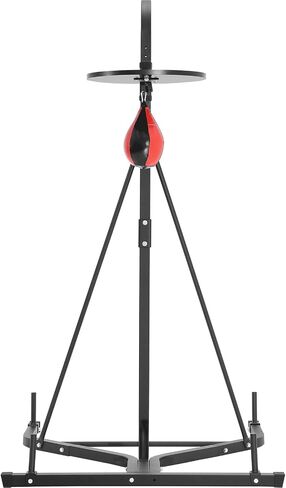 VEVOR 2 in 1 Punching Bag Stand, Steel Heavy Duty Workout Equipment, Adjustable Height Boxing Punching Bag and Speed Bag Stand, Freestanding Sandbag Rack, Holds Up to 400 lbs, for Home Gym Fitness in Saudi Arabia