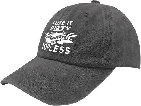 I Like It Dirty and Topless Trucker Hat Cute Hat Pigment Black Mens Hat Gifts for Girlfriends Beach Hats in Saudi Arabia