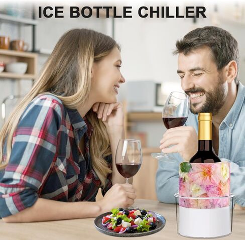 Ice Bucket Mold, DIY Acrylic Ice Mold Wine Bottle Chiller,DIY Ice Bucket Mold for Wine Champagne and Cocktails,Ideal Gift for Special Parties Weddings Mother's Day Thanksgiving and Christmas-White in Saudi Arabia