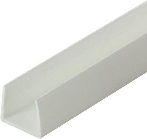 Outwater Plastics White 1/2'' Styrene Plastic U-Channel/C-Channel 36 Inch Lengths (Pack of 4) in Saudi Arabia