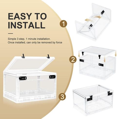 Lalifebuss Large Lock Boxes for Personal Items, Combination Lockable Storage Box for Office Locker/School/Medicine/Snacks/Phone Jail/Electronic/Home (Black&White) in Saudi Arabia