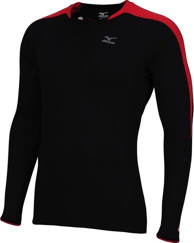 Mizuno Men's Breath Thermo Long Sleeve Running Crew Shirt in Saudi Arabia
