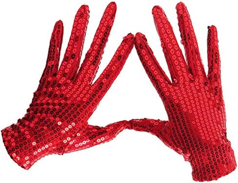 3Pairs تألق الترتر قفاز بريق الفضة قفاز الترتر الرقص قفاز للحزب التزلج على الجليد ملابس رقص فستان in Kuwait