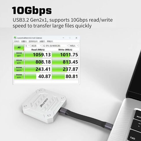 1TB Elite9 pro Magnetic Portable SSD Up to 1000MB/s, USB 3.2 Gen 2x1 10Gbps, Supports 4K ProRes HDR, Magnetic External SSD for Smartphone, PC, Tablets, PS5, Laptop in Saudi Arabia