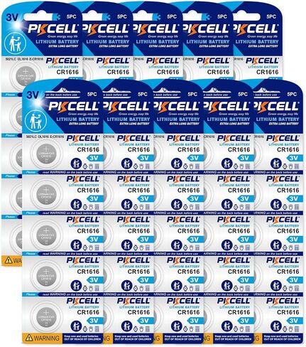 PKCELL CR1616 3V Lithium Battery CR 1616 Batteries - Pack of 5 in Saudi Arabia