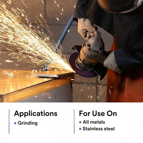 3M Cubitron 3 Depressed Center Grinding Wheel, 90002, 36+, T27, 4-1/2 in x 1/4 in x 5/8 in-11, Pack of 10, ANSI, Precision Shaped Grain, Beveling, Weld Grinding, Heavy Deburring, Slag Removal in Saudi Arabia