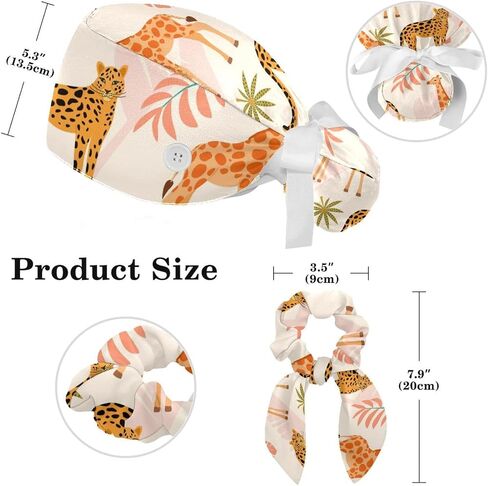 Women's Working Caps with Bow Scrunchies Cute Dog Paws Pattern Lace-Up Hat Unisex Hair Covers One Size in Saudi Arabia