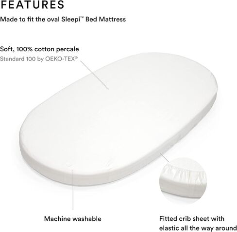 Stokke Sleepi Mini Fitted Sheet by Pehr, Into The Wild - Soft Sheets for Stokke Sleepi Mini - Available in Playful Patterns - 100% Cotton Percale in Kuwait