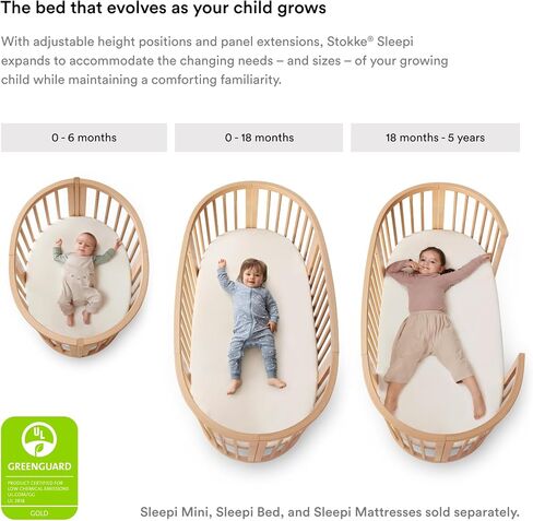 Stokke Sleepi Mini Fitted Sheet by Pehr, Into The Wild - Soft Sheets for Stokke Sleepi Mini - Available in Playful Patterns - 100% Cotton Percale in Kuwait