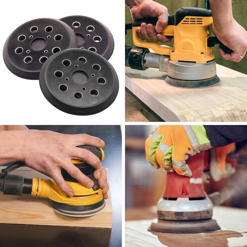 5" Hook and Loop Sander Pad, Replacement Sander Pad for Ridgid R2600, R2601 Random Orbit Sanders, 5 Inch 8 Hole Replacement Sanding Pad (2 Pack) in Saudi Arabia