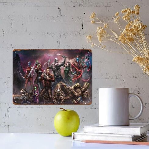 الفن حراس المجرة المجلد خارقة معدن القصدير علامات ديكور جدار الغرفة تسجيل 8x12 بوصة in Kuwait