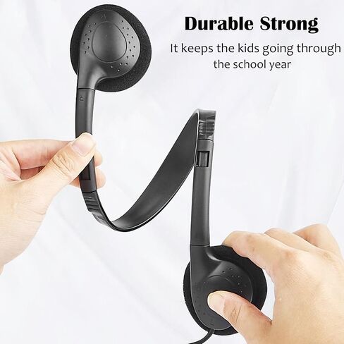 50 Pack Bulk Classroom Headphones for Kids Students School, Multi Color Wired Headphones with 3.5mm Jack for Children Chromebook Laptop PC Computer(LS04,50 Mixed) in Saudi Arabia