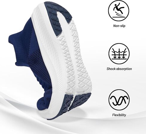 SHULOOK Womens Slip on Walking Shoes Comfort Lightweight Casual Sneakers | Non-Slip Breathable Sock Work Shoes Mesh Sport Casual Fashion Tennis Running Sneakers in Saudi Arabia