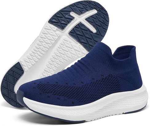 SHULOOK Womens Slip on Walking Shoes Comfort Lightweight Casual Sneakers | Non-Slip Breathable Sock Work Shoes Mesh Sport Casual Fashion Tennis Running Sneakers in Saudi Arabia
