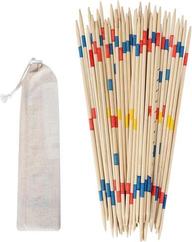 41 Piece 12 Inch Bamboo Pick Up Sticks Game Classic Table Game Fun Family Board Game Gift for Adults and Kids in Saudi Arabia
