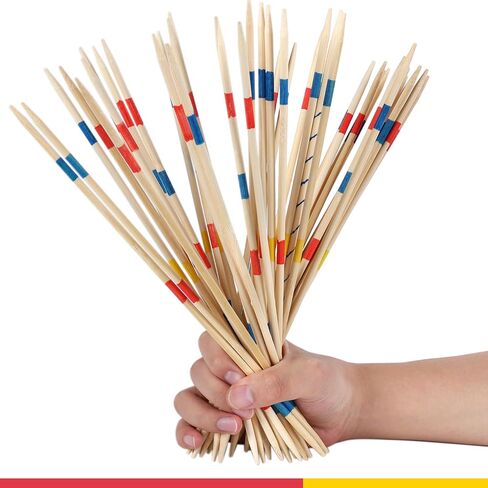 41 Piece 12 Inch Bamboo Pick Up Sticks Game Classic Table Game Fun Family Board Game Gift for Adults and Kids in Saudi Arabia