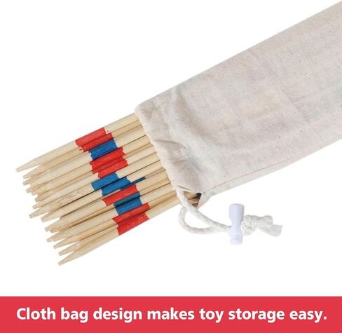 41 Piece 12 Inch Bamboo Pick Up Sticks Game Classic Table Game Fun Family Board Game Gift for Adults and Kids in Saudi Arabia