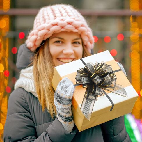 20 Pack Large Pull Bows 6 Inch - Big Gold Bows for Gift Wrapping, Ribbon Pull Bows for Mother's Day, Wedding Baskets Birthdays Gift in Saudi Arabia