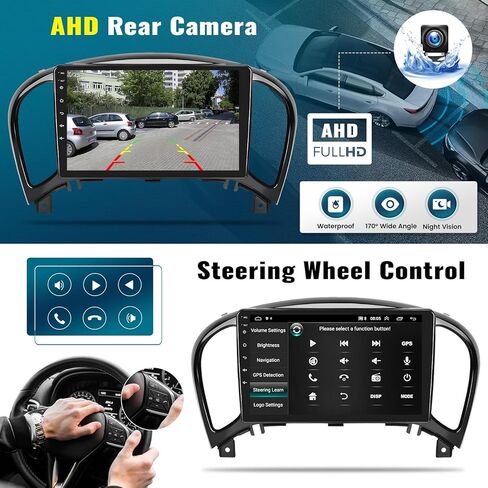 [8 Core 4G+64G] Android 13 Car Stereo for Nissan Juke 2011-2016 with Wireless Apple Carplay Android Auto,9'' Touchscreen Car Radio with WiFi,GPS Navigation,Bluetooth,FM/RDS,SWC+Backup Camera in Saudi Arabia