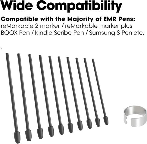 Magnetic Remarkable 2 Pen with Eraser,EMR Digital Stylus for Remarkable Replacement Pen,Remarkable 2 Marker Plus with 4096 Pressure,Palm Rejection,Tilt Support with 5 Pen Tips/Nibs in Saudi Arabia