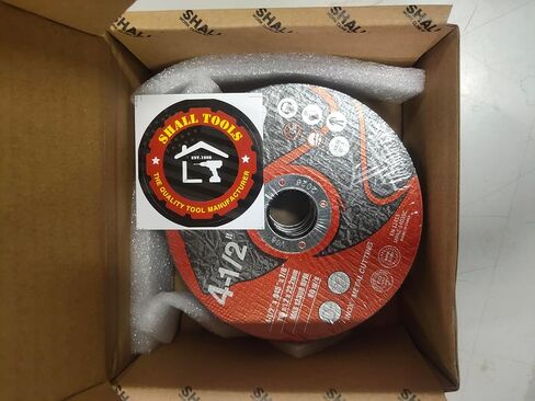 يجب أن تحتوي على 25 عجلة قطع، 115 × 1.2 × 22.2 مم، عجلة قطع مع حقيبة لمطحنة الزوايا، قرص قطع سريع من المعدن والفولاذ المقاوم للصدأ مقاس 4.5 بوصة، عجلة مطحنة لقطع المعادن للأغراض العامة in Kuwait