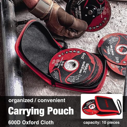 يجب أن تحتوي على 25 عجلة قطع، 115 × 1.2 × 22.2 مم، عجلة قطع مع حقيبة لمطحنة الزوايا، قرص قطع سريع من المعدن والفولاذ المقاوم للصدأ مقاس 4.5 بوصة، عجلة مطحنة لقطع المعادن للأغراض العامة in Kuwait