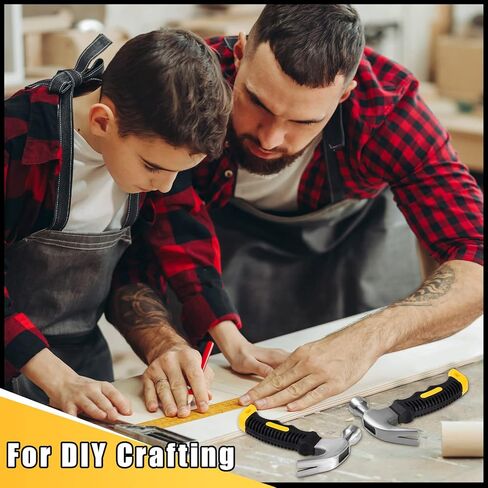 8 قطع مطرقة مخلبية صغيرة 8 أونصة مطارق معدنية صغيرة للأطفال والنساء والرجال، مطرقة تخييم صغيرة خفيفة الوزن مع مقبض مطاطي ناعم لتعليق الصور والحرف اليدوية in Kuwait