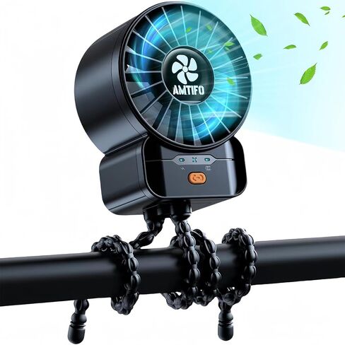 AMTIFO Baby Stroller Fan Portable: High Power Cooling Fan for Car Seat Beach Bike in Saudi Arabia
