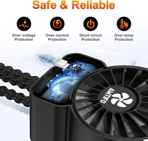 AMTIFO Baby Stroller Fan Portable: High Power Cooling Fan for Car Seat Beach Bike in Saudi Arabia