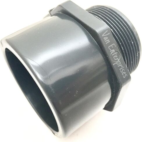 2" PRO SERIES PVC Male Adapter - SLIP SOCKET - SCHEDULE 80 - (NPT x Slip Socket) (2") in Saudi Arabia