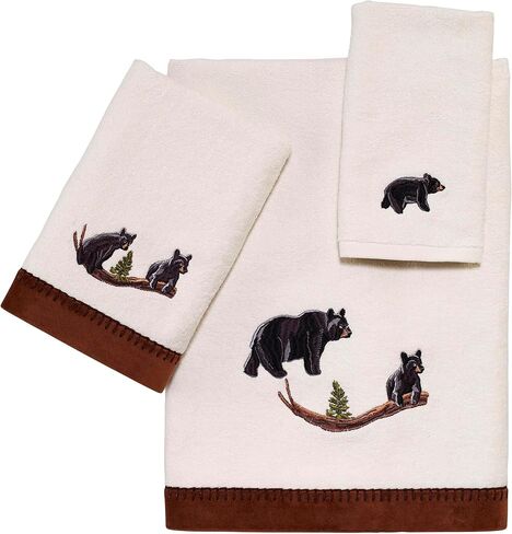 Avanti Linens- Shower Hooks, Animal Design Bathroom Decor, Set of 12 (Black Bear Lodge Collection) in Saudi Arabia