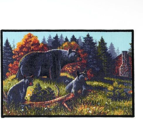 Avanti Linens- Shower Hooks, Animal Design Bathroom Decor, Set of 12 (Black Bear Lodge Collection) in Saudi Arabia