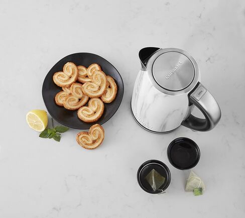 Cuisinart Caskata PerfecTemp 1.7-Liter Electric Kettle, Cordless Electric Tea Kettle, 1500W for Fast Heat-Up, 6 Preset Temperatures, 30-Minute Keep Warm, Stay Cool Nonslip Handle, CPK-17P1CK in Kuwait