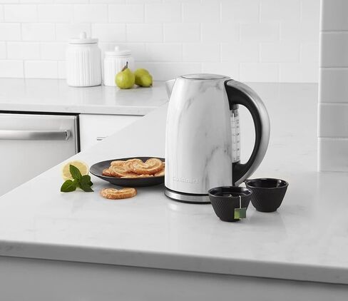 Cuisinart Caskata PerfecTemp 1.7-Liter Electric Kettle, Cordless Electric Tea Kettle, 1500W for Fast Heat-Up, 6 Preset Temperatures, 30-Minute Keep Warm, Stay Cool Nonslip Handle, CPK-17P1CK in Kuwait