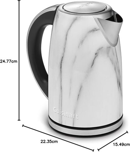 Cuisinart Caskata PerfecTemp 1.7-Liter Electric Kettle, Cordless Electric Tea Kettle, 1500W for Fast Heat-Up, 6 Preset Temperatures, 30-Minute Keep Warm, Stay Cool Nonslip Handle, CPK-17P1CK in Kuwait