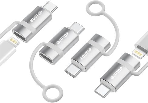 [MFi Certified] Lightning to USB C Adapter, Support 65W PD Fast Charging Compatible with iPhone 15 Series, with Anti-Lost Holder -2 Pack in Saudi Arabia