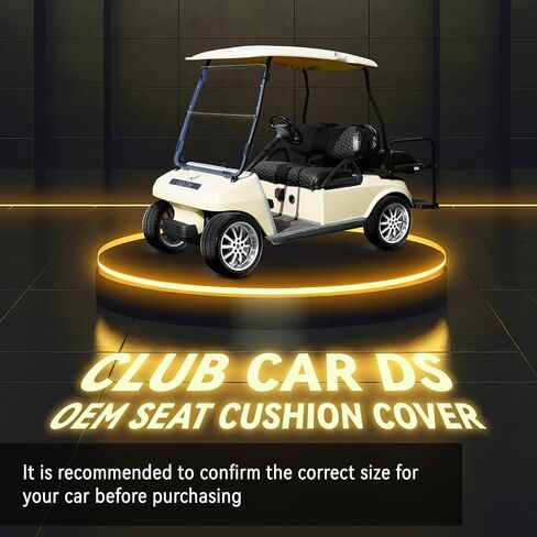 Golf Cart Seat Covers for EZGO TXT Club Car DS Gas or Electric OEM Regular Seat Cushion, No Staple, Golf Cart Vinyl Replacement Seat Cover in Kuwait