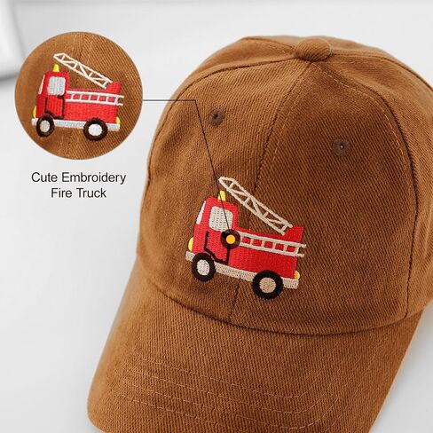 Embroidered Monster Truck Baseball Caps Toddler Boys Girls Funny Cotton Hat Adjustable Dad Summer Sun Hat 3-8 Years in Saudi Arabia